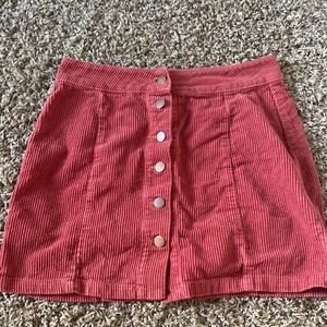 burnt orange corduroy skirt! super cute. worn once.